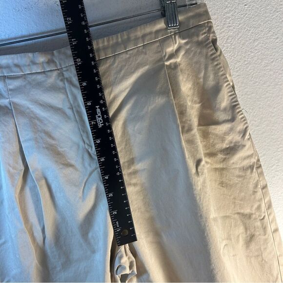 PIAZZA SEMPIONE MATILDE PANTS KHAKIS 44 us 10 tan capsule everyday cropped - Picture 6 of 14